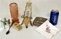 Misc Vintage Small Decor - Jewelry Box, Vase, Silv
