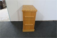STEEL FILING CABINET COVERED WITH WOOD