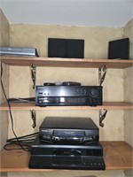 DVD PLAYER, VCR PLAYER, STEREO, SPEAKERS