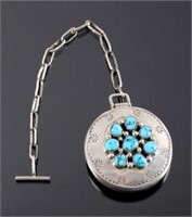 Tommy Moore Navajo Sterling Pocket Watch Case