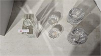 5 Crystal Candle Holders