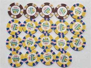 20 Las Vegas Nevada Dunes Casino Chips
