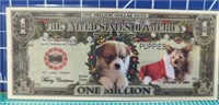 1 million puppies banknote