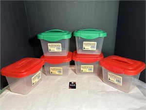 Red & Green Storage Organizers (6)
