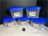 Blue Storage Organizers (5)