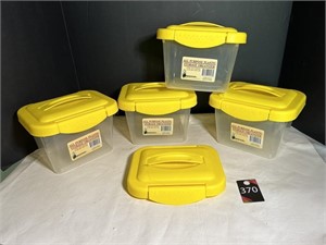 Yellow Storage Organizers (4) Extra Lid