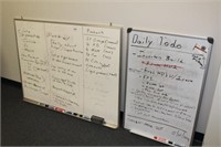 2 white boards, 4' & 2'