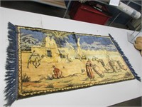 Vintage Egyptian tapestry, 42 x 21 1/2"