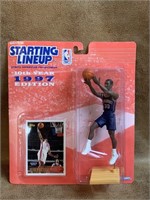 1997 Kenner Kerry Kittles Figure and Card