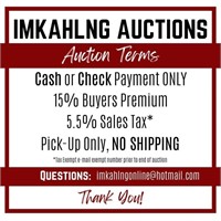 Auction Terms