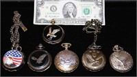 6 Newer Eagle Pocket Watches