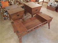 3pc Coffee Table & End Table Set w/Lift Top