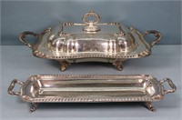 Silverplated Asparagus & Divided Serving Dish