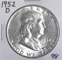 1952-D Franklin Half Dollar