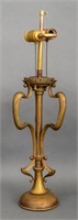 Austrian Secession Brass Table Lamp