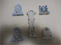 (5) Occupied Japan Miniature Clocks