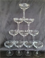 Wine glasses (10)