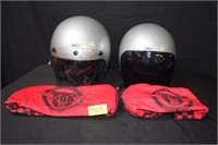 2 Bell Custom 500 Helmets1 small and 1 XXL