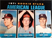 1971 Topps AL RC Stars RC559 Cox/Jones/Gogolewski