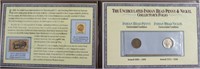 UNCIRCULATED INDIAN HEAD CENT AND BUFFALO NICKEL