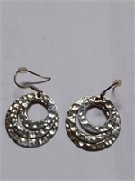 Triple Circle Marked 925 Earrings- 10.0g