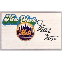 Willie Mays Signed Index Card