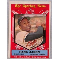 1959 Topps Hank Aaron Allstar Crease Free