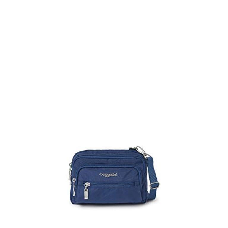 Baggallini Unisex's Triple Zip Travel Crossbody