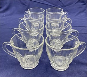 Set of 8 Heisey “Plantation” Punch Cups, c1950s