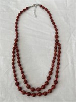 Red Jasper Beaded Necklace