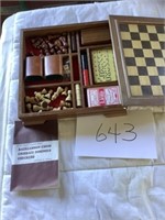 Multi-game set - chess, checkers, backgammon,
