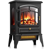 R.W.FLAME Electric Fireplace Stove Heater with The