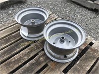 (2) LAWN MOWER WHEELS