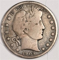 1903 s Barber Half Dollar