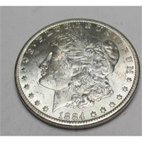 1884 O BU Morgan Silver Dollar