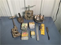 Nails, screws, metal pot, cast iron, pipe cutter