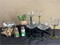 Libbey Cactus Stem Glasses, Cactus S&P Shaker