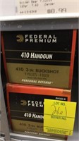 (2) Federal 410 Handgun 3" Buckshot