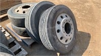 275/70R22.5 Semi Truck Trailer Tires w/ Rims