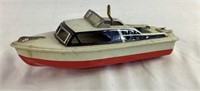 Vintage 9" Tin Wind up boat