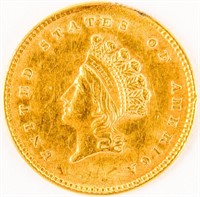 Coin 1854 Indian Princess Small Head $1 Gold Coin