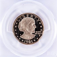 Coin 1981-S Susan B Anthony Dollar PR66 DCAM