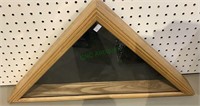 Wood triangular framed shadowbox - generally used