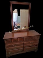 Chest of drawers with mirror - no contents,  50 x
