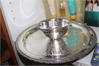 SILVERPLATED CHIP & DIP - STAND