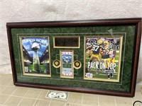 2011 Green Bay Packers Super Bowl framed display
