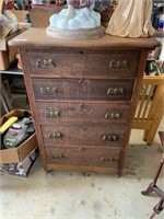 Five-Drawer Antique Chest of Drawers