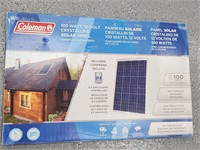 Two Coleman 100 Watt 12 Volt Solar Panels