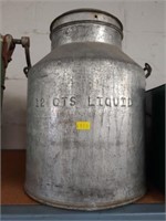 12 Qt. Galvanized Milk Can