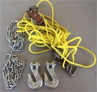 Rope & Pulleys, Chain, Hooks